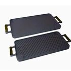 Bifeteira Dupla Face Ferro Alça Silicone Preta 26x48 Cm