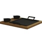 Bifeteira E Panelas Porção Restaurante E Aparador Madeira