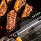 Bifeteira Grelha Dupla Face Argentina Ferro Fundido 50x30cm