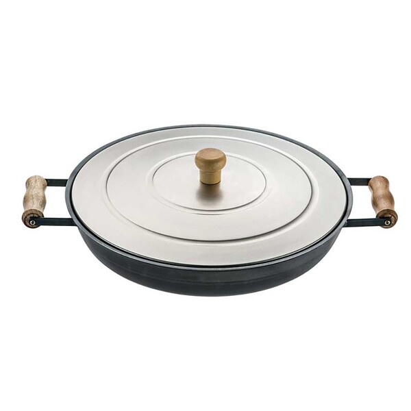 Bifeteira Redonda 40cm Com Tampa E Aba 8cm Malta