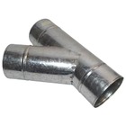 Bifurcação 120mm 45° Galvanizada Para Aquecedores À Gás