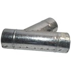 Bifurcação 120mm 45° Galvanizada Para Aquecedores À Gás