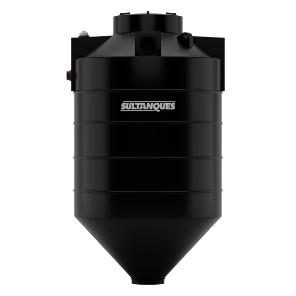 Biodigestor em Polietileno 750L Preto Cônico Sultanques