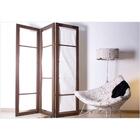 Biombo Com Tecido Dominoes Nogueira