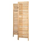 Biombo Decorativo 3 Folhas Em Madeira Maciça Oliver Espresso