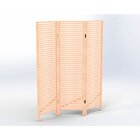 Biombo Decorativo 3 Folhas Em Madeira Maciça Oliver Espresso