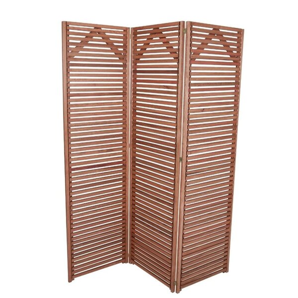 Biombo Decorativo Em Madeira Maciça Triplo Liver Madeira