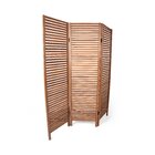 Biombo Decorativo Oliver 3 Folhas Em Madeira Maciça Espresso