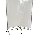 Biombo Duplo Em Aço Inox Faces Em Plástico