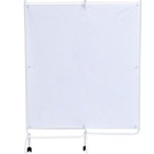 Biombo Duplo Pintura Epóxi Tecido Em Plastico