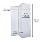 Biombo Frisado Branco 180x135cm  Branco