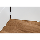 Biombo Frisado de Madeira MDF Branco 135x180cm Moldurama