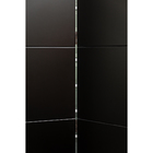 Biombo Frisado de Madeira MDF Preto 135x180cm Moldurama