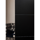 Biombo Frisado de Madeira MDF Preto 135x180cm Moldurama