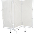 Biombo Triplo Epóxi Faces Em Tecido