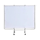 Biombo Triplo Inox Faces Em Plástico