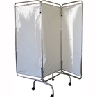 Biombo Triplo Inox Faces Em Tecido