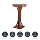 Bistrô Mesa Alta Bar Redonda Europa 65 X 65 X 100 Cm Madeira