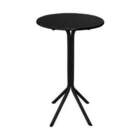 Bistrô Preto Com Tampa Preta Fortmix