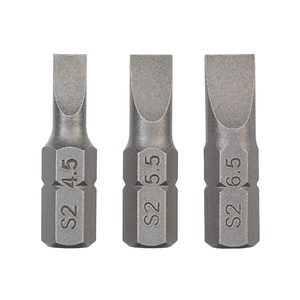 Foto de Bits Fenda 4,5-6,5mmm 25mm 3 peças Dexter