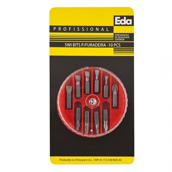 Bits Para Furadeira Eda Kits Com 10 Peças
