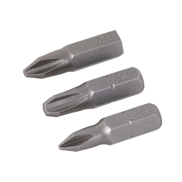 Bits Phillips PH1/PH2/Ph3 25mm 3 peças Dexter | Leroy Merlin