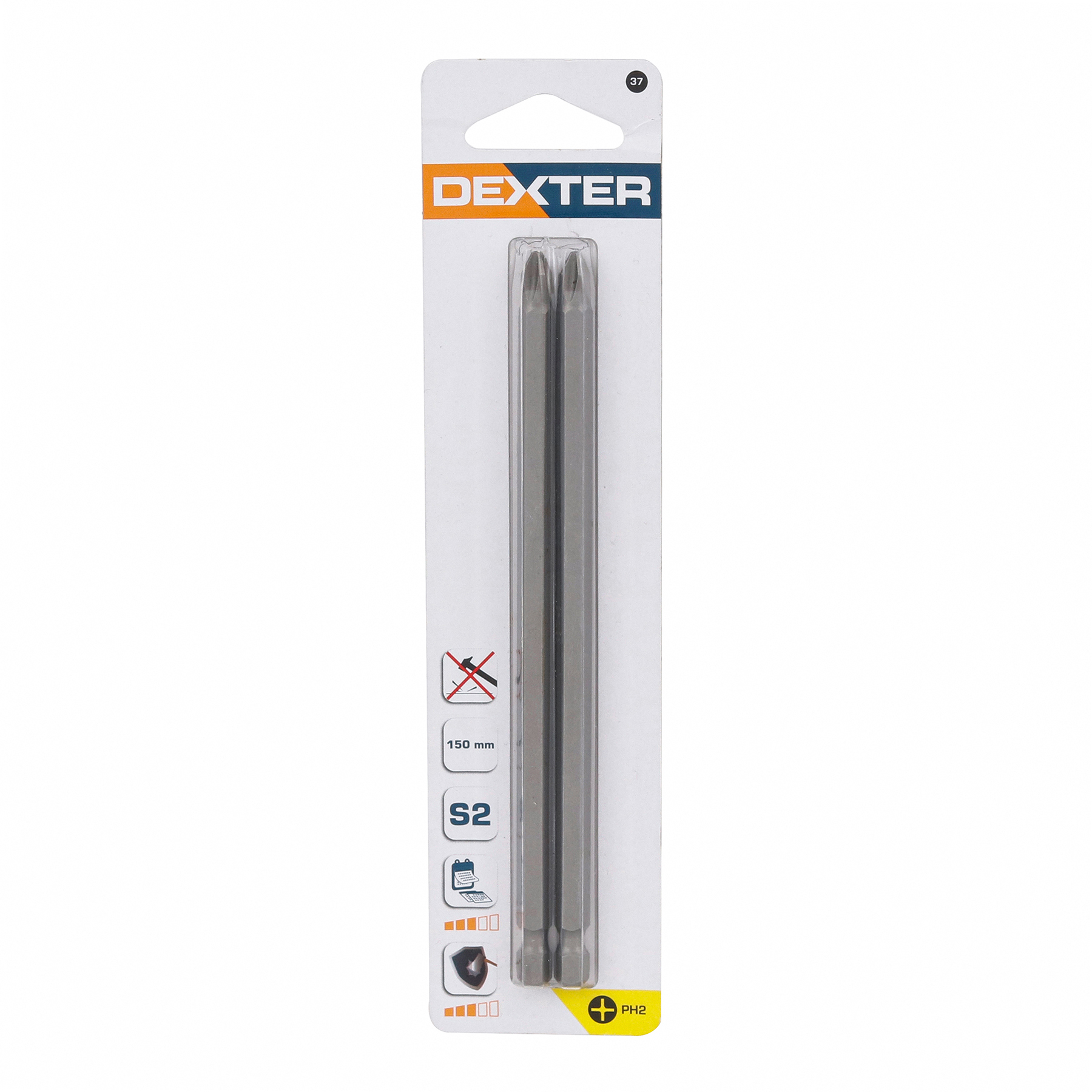 Bits Phillips PH2 150mm 2 peças Dexter | Black Friday Leroy Merlin