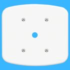 Blanc Placa 4x4 Com Furo