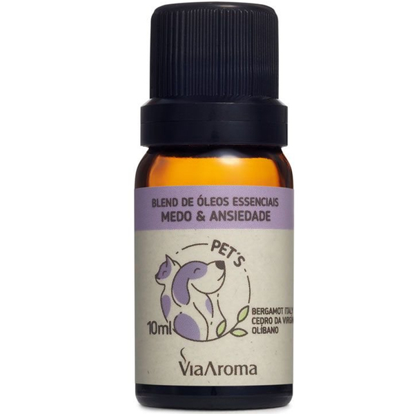 Blend De Óleos Essenciais Aromatizador Natural Pets 10ml Via