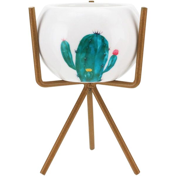 Blitta Cachepô Vaso De Planta Decorativo 13x9x9cm Cerâmica Br