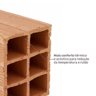 Bloco Cerâmico Vedação 6  11,5x14x24cm Cerâmica Kato