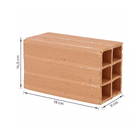 Bloco Cerâmico Vedação 6  9x19x14,5cm Cerâmica Kato