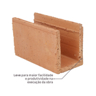 Bloco Cerâmico Vedação Canaleta 14x19x24cm Cerâmica Kato