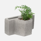 Bloco de Concreto p/Jardim Vertical SM-02 39x19x14cm Ecobloco