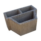 Bloco de Concreto para Jardim Vertical 28x14x19x39cm Casa Concreto