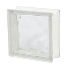 Bloco De Vidro Incolor Ondulado 19x19x8cm Caixa C/ 2 Peças