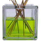 Bloco de Vidro Liso Incolor Furo Redondo 19x19x8cm CasaFina