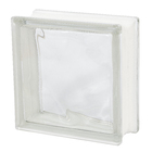 Bloco de Vidro Ondulado Wave Incolor 19x19x8cm Seves Glass Block