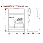 Bloco Distribuição 2 Barramentos 2x11 125a