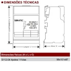 Bloco Distribuição 4 Barramentos 4x11 125a