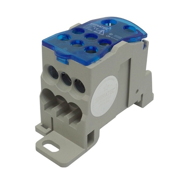 Bloco Distribuição Unipolar Ukk160 160A 1 Entrada 70mm² e 16m