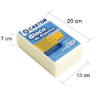 Bloco Espuma Branca 7x13x20cm - Castor