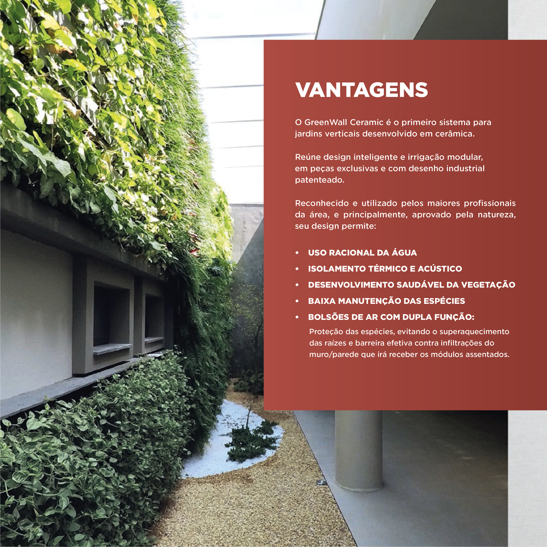 Bloco Cerâmico para Jardim Vertical GreenWall