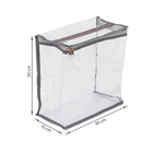 Bloco Organizador Plástico Cinza Premium 13,5L 30x15x30cm Praticità