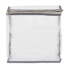 Bloco Organizador Plástico Cinza Premium 13,5L 30x15x30cm Praticità