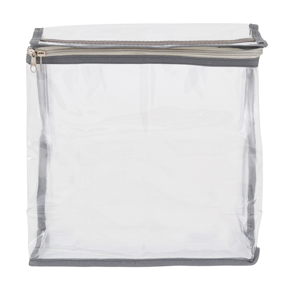 Bloco Organizador Plástico Cinza Premium 13,5L 30x15x30cm Praticità