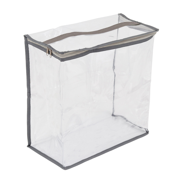 Bloco Organizador Plástico Cinza Premium 32L 40x20x40cm Praticità