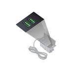 Bloco Simples C/ Placa 2 Usb 5v 3a 15w Preto Qtmov