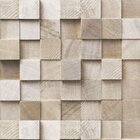 Blocos 3d Bege - Papel De Parede - 150