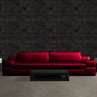 Blocos 3d Preto - Papel De Parede - 200